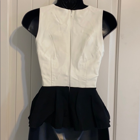 Angl pleather peplum top - Picture 3 of 3